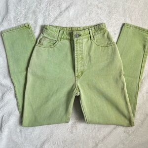 Bongo 90s lime green high waisted vintage jeans